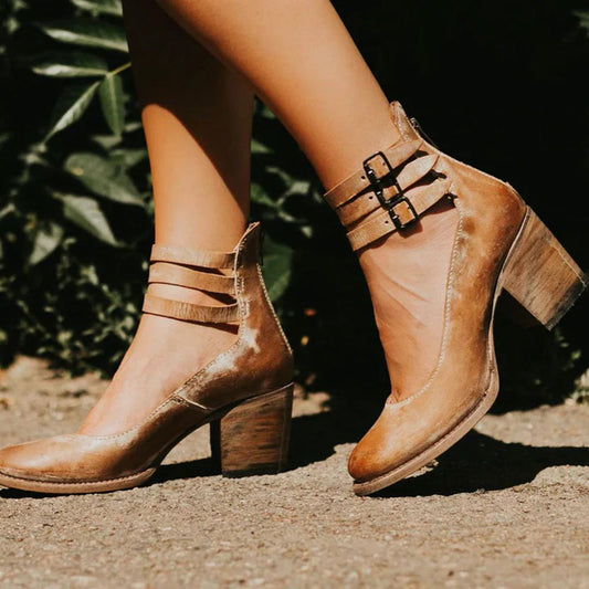 Lynor™ | Boho Buckle Heel Step Bold