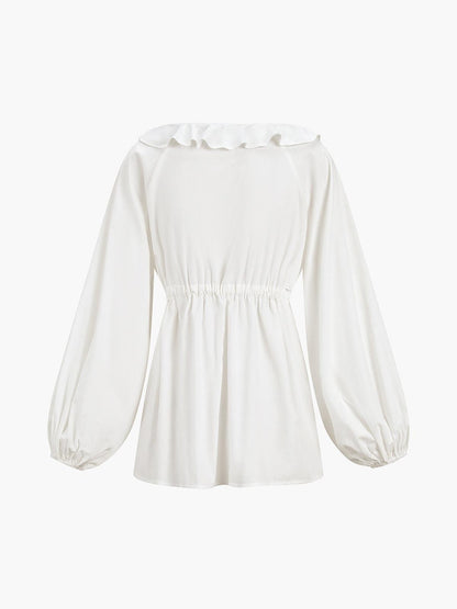 Lynor™ | Ruffles & Puff Sleeves Two-Piece Set