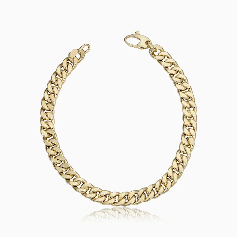 Lynor™ | Ejendom Cuban Bracelet – Bold 16K Gold with Iconic Chain Style