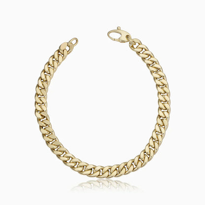 Lynor™ | Ejendom Cuban Bracelet – Bold 16K Gold with Iconic Chain Style