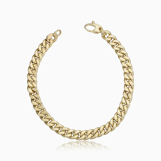 Lynor™ | Ejendom Cuban Bracelet – Bold 16K Gold with Iconic Chain Style