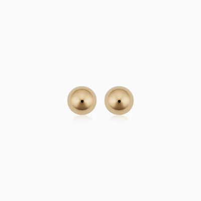 Lynor™ | Ball Stud Earring – Minimalist 16K Gold Elegance