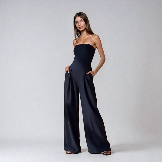 Lynor™ | Elegant Strapless Jumpsuit – Sleek Silhouette with Effortless Sophistication