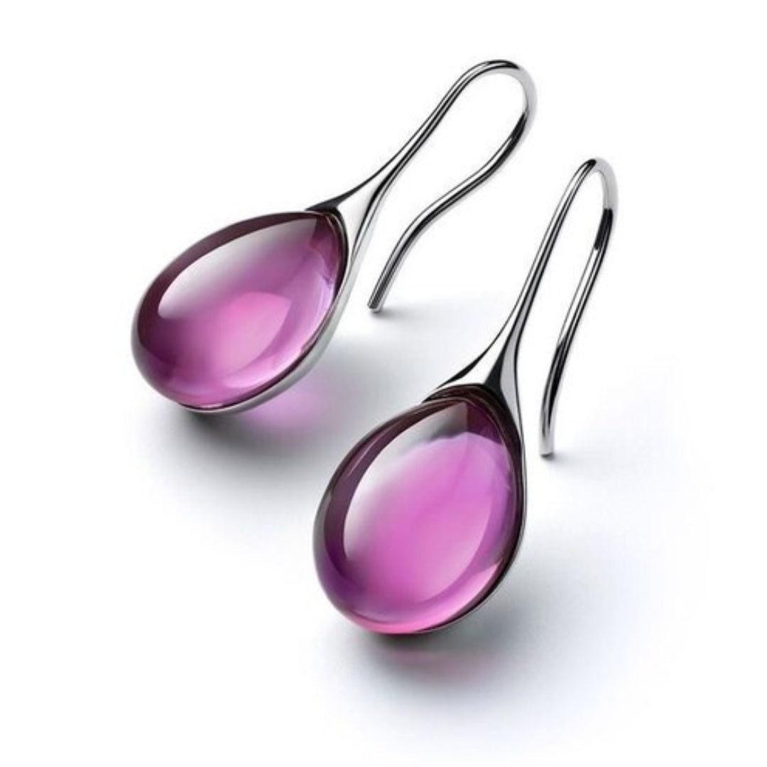 Lynor™ | Crystal Drop Earrings in Gold & Silver – Radiance in Every Drop