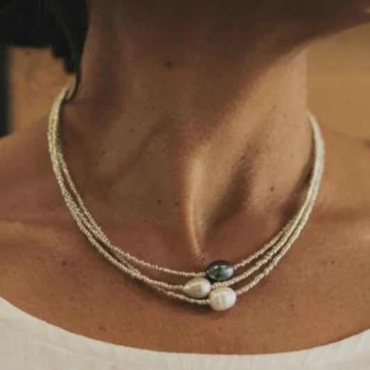 Lynor™ | Timeless Vintage Pearl Necklace – Nature’s Elegant Touch