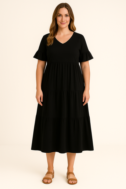Lynor™ | V-Neck with Belly Coverage Dress