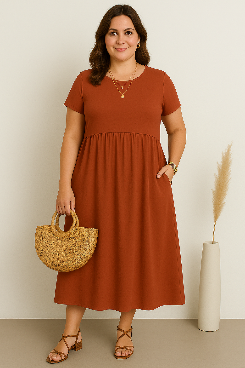 Lynor™ | Casual with Belly Coverage Dress