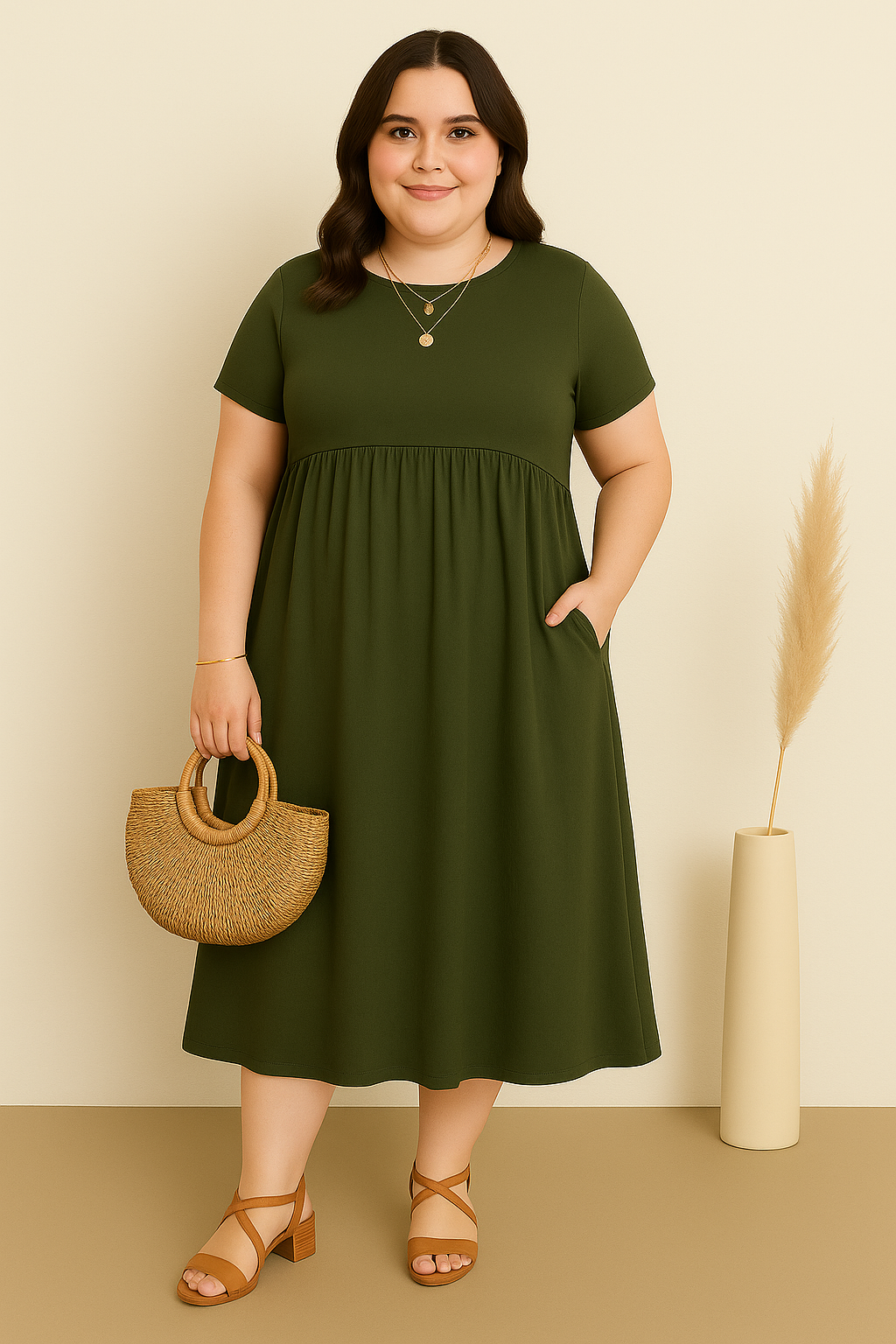 Lynor™ | Casual with Belly Coverage Dress
