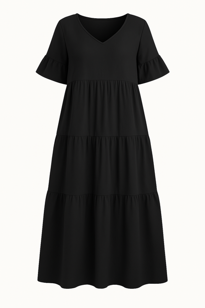 Lynor™ | V-Neck with Belly Coverage Dress