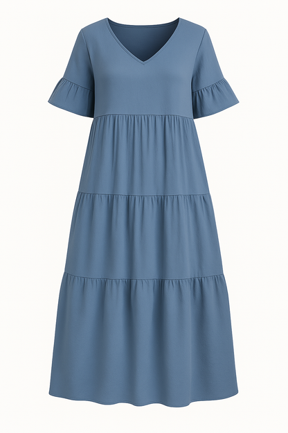 Lynor™ | V-Neck with Belly Coverage Dress
