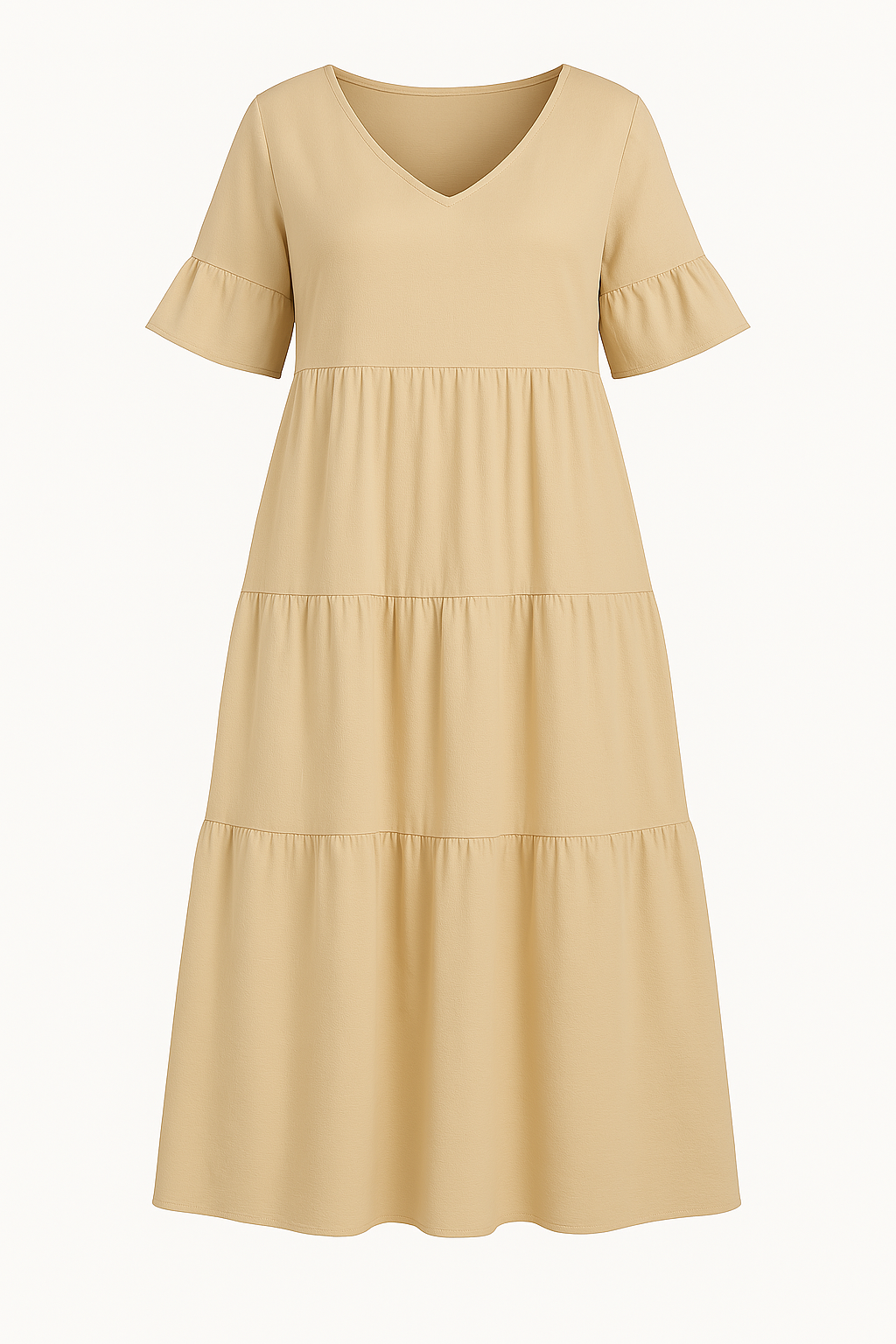 Lynor™ | V-Neck with Belly Coverage Dress