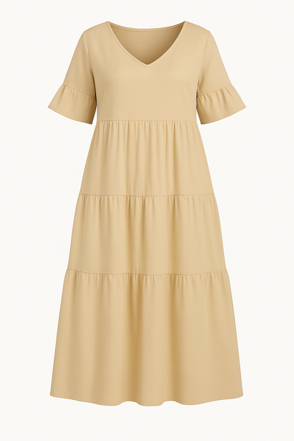 Lynor™ | V-Neck with Belly Coverage Dress