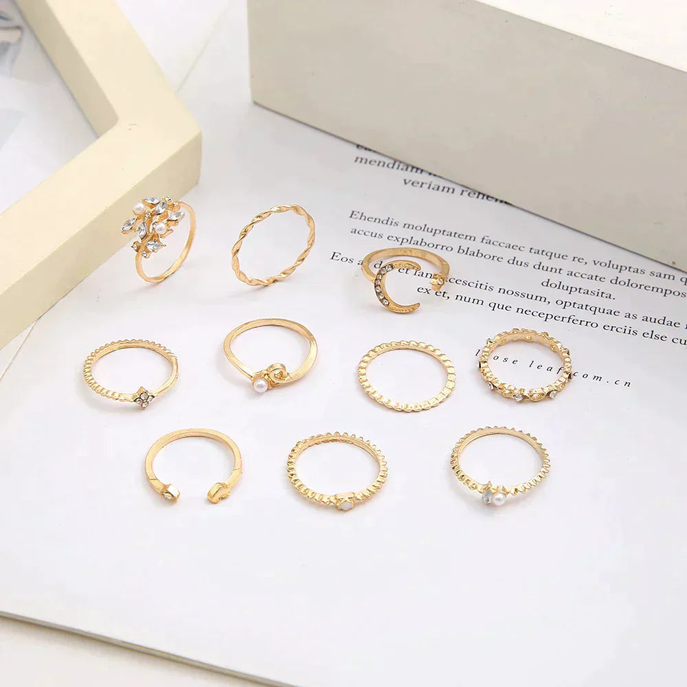 Lynor™ | Bohemian Set of 10 Rings