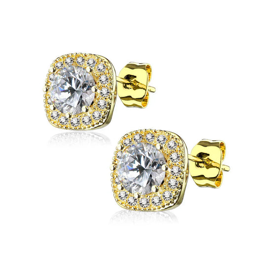 Lynor™ | Glennis Earring – Graceful 18K Gold Elegance with a Modern Touch