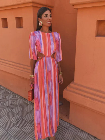 Lynor™ | Elegant Cut-Out Dress