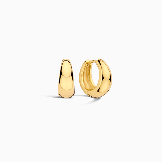 Lynor™ | Rue Hoops – 18K Gold Elegance in a Timeless Silhouette