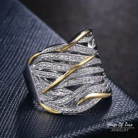 Lynor™ | Elegant Multilayer Twisted Ring – Sculpted Style with Timeless Charm