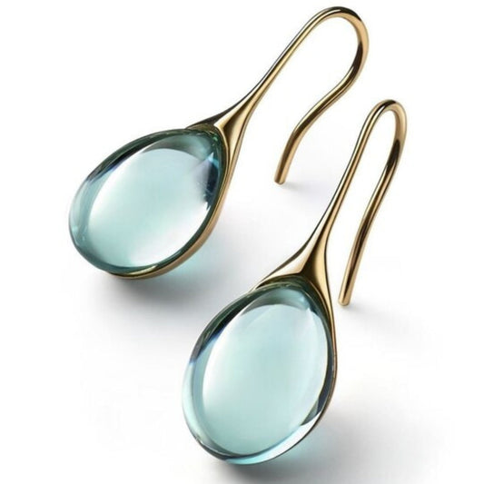Lynor™ | Crystal Drop Earrings in Gold & Silver – Radiance in Every Drop