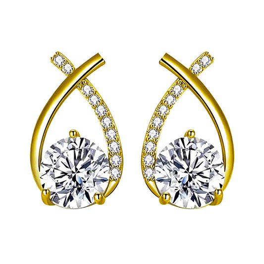 Lynor™ | Arielle Earrings – Elegant 18K Gold with a Graceful, Timeless Touch