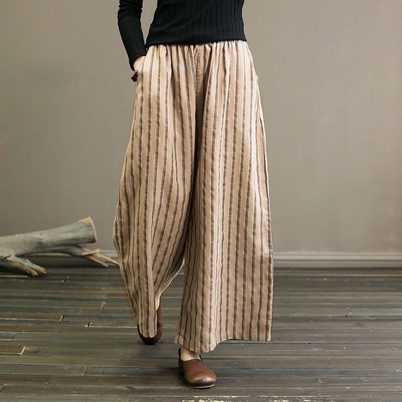 Lynor™ | Striped Flare Trousers for Effortless Silhouettes