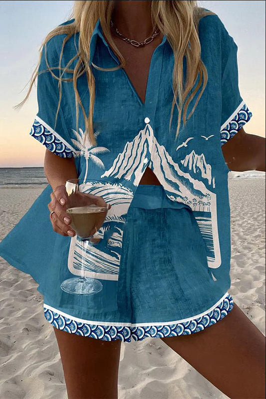 Lynor™ | Monte Fuji Short Linen Dress