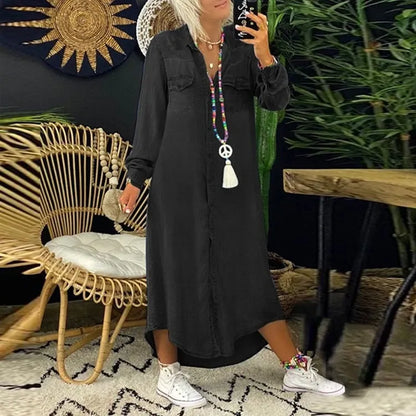 Lynor™ | Elegant Boho Denim Dress
