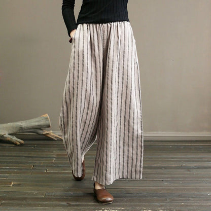 Lynor™ | Striped Flare Trousers for Effortless Silhouettes