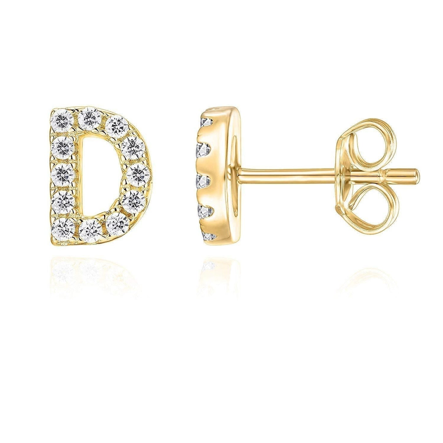 Lynor™ | Initial Earring – Personalized 16K Gold with Timeless Elegance