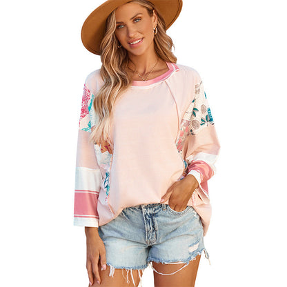 Lynor™ | Lightweight Patchwork Batwing Top