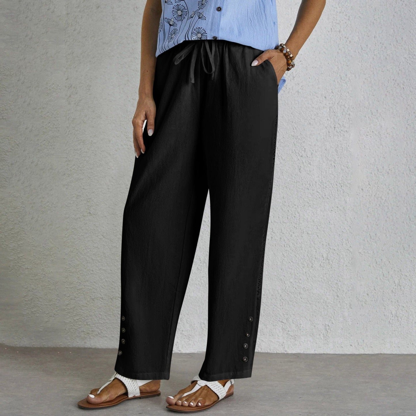 Lynor™ | Buttoned Trousers for Effortless Everyday Elegance