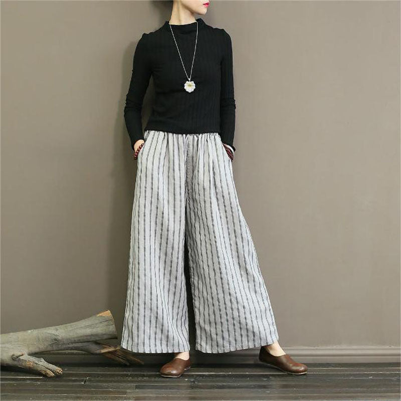 Lynor™ | Striped Flare Trousers for Effortless Silhouettes