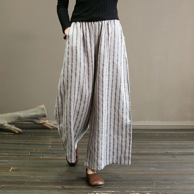 Lynor™ | Striped Flare Trousers for Effortless Silhouettes