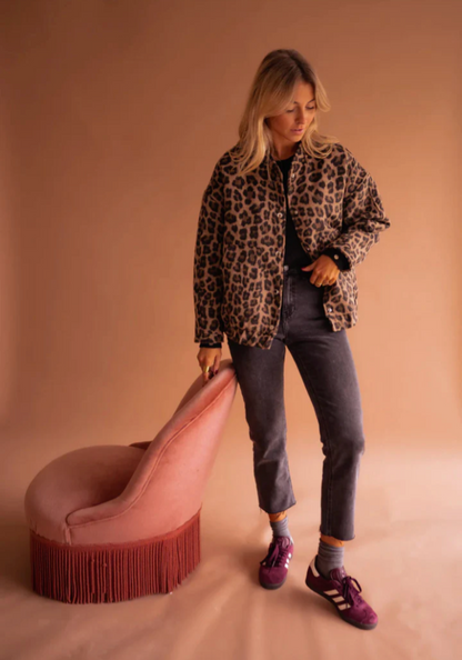 Lynor™ | Leopard Bomber Jacket – Bold Street Style with a Fierce Twist
