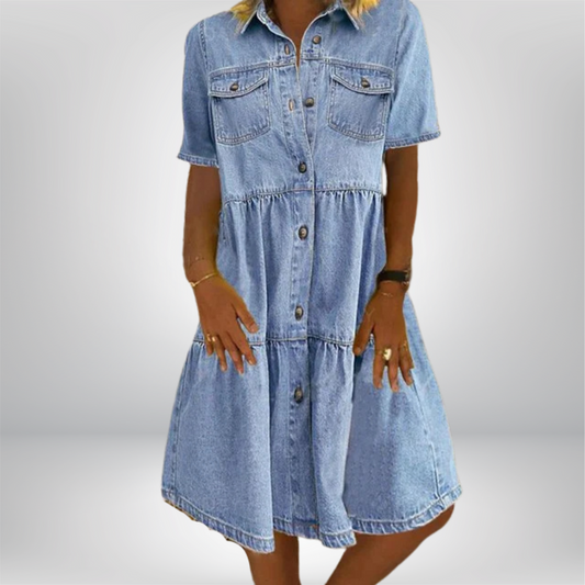 Lynor™ | Boho Denim Dress