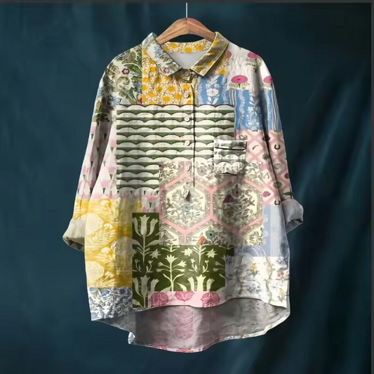 Lynor™ | Artistic Button-Up Shirt for Everyday Elegance