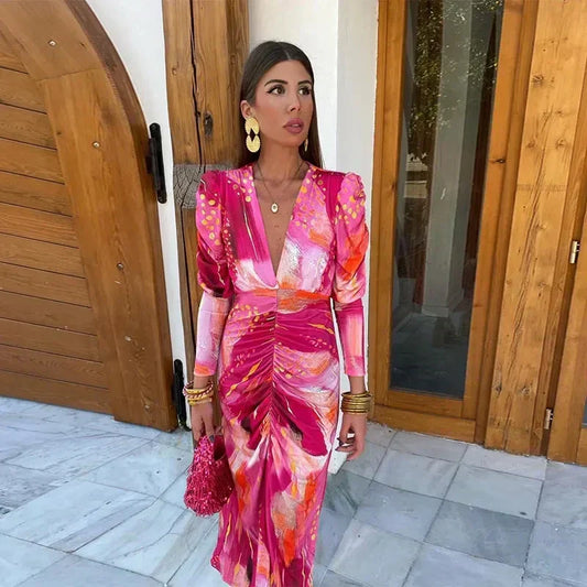 Lynor™ | Elegant Flowy Maxi Dress