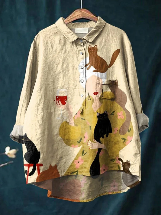 Lynor™ | Playful Cat-Inspired Shirt