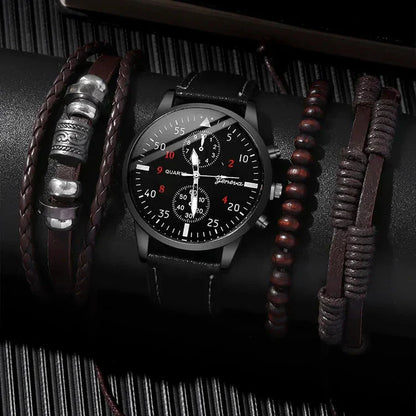 Lynor™ | 4-Piece Set with Fashion Watch and Bracelets