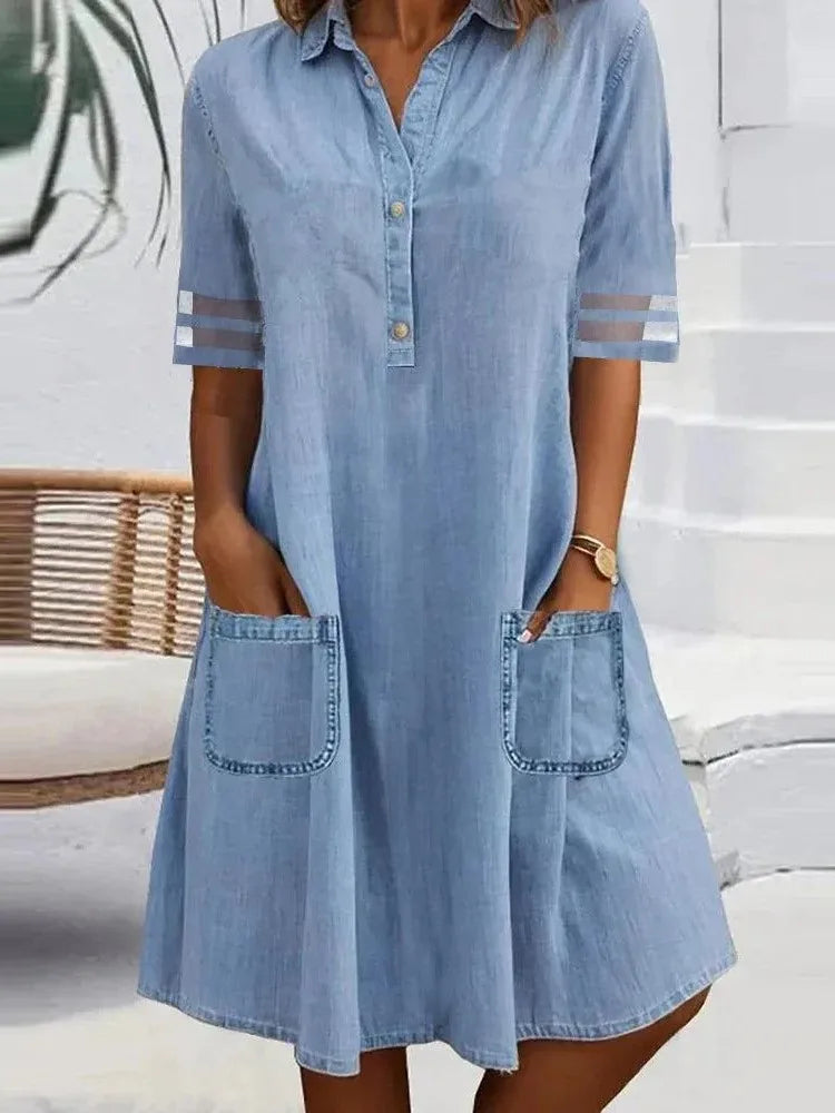 Lynor™ | Denim Lightweight Dress