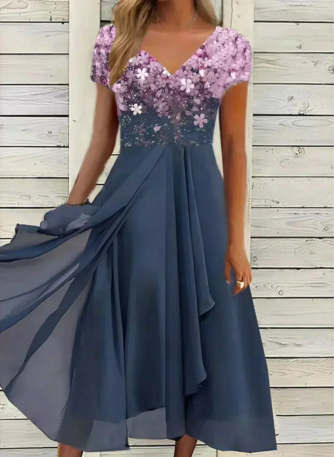 Lynor™ | Timeless Draped Midi Dress