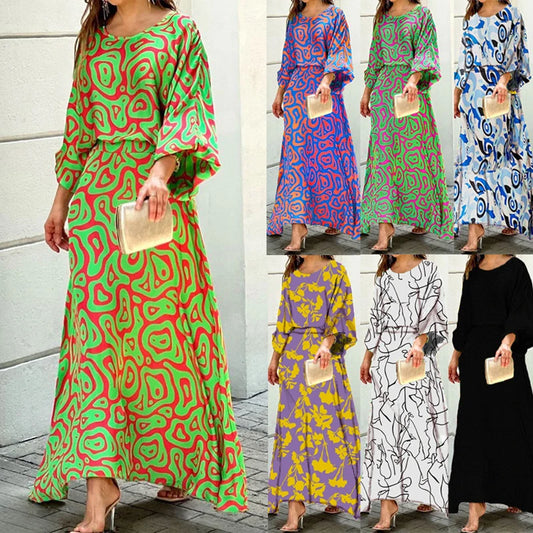 Lynor™ | Knit Two-Piece Set with Long Skirt & Sleek Top