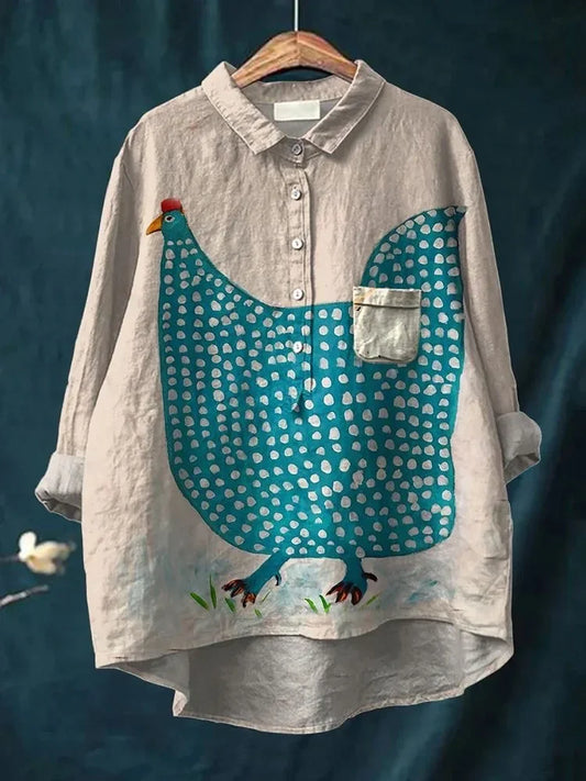 Lynor™ | Artistic Flair Button-Up Shirt