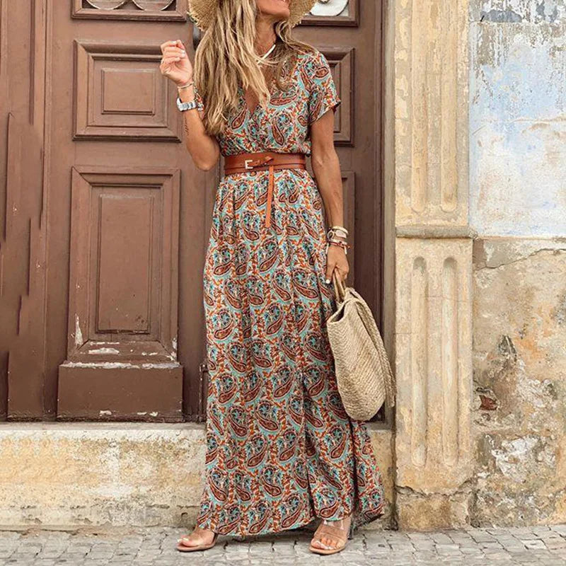 Lynor™ | Casual Summer Maxi Dress – Effortless Style with a Flowing Silhouette