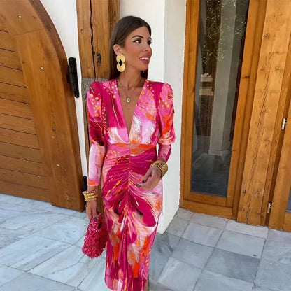 Lynor™ | Elegant Flowy Maxi Dress