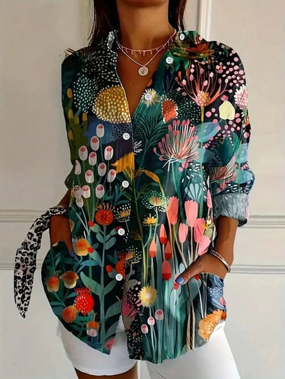 Lynor™ | Colourful Blouse with Playful Print