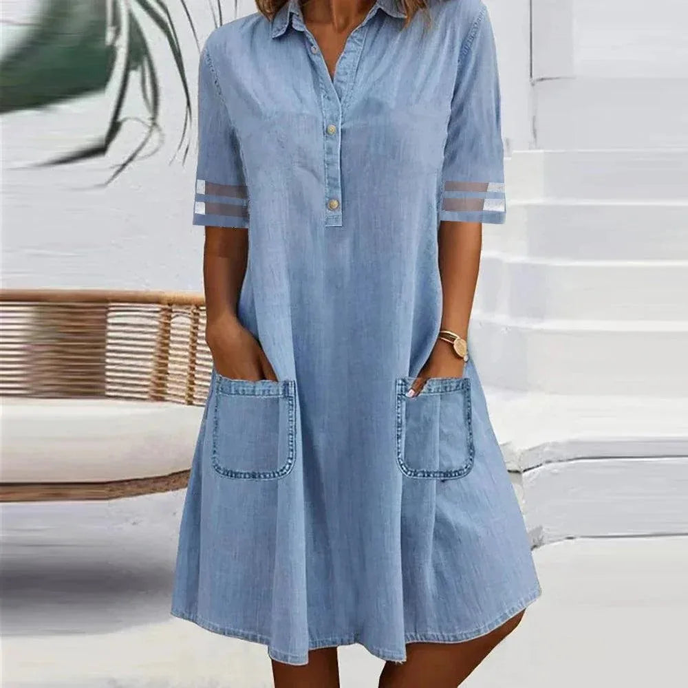 Lynor™ | Denim Lightweight Dress