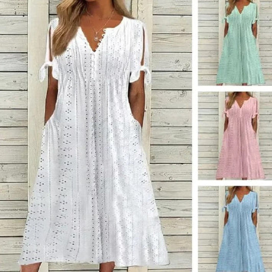 Lynor™ SoftBloom Dress – Gentle Elegance & Flowing Comfort