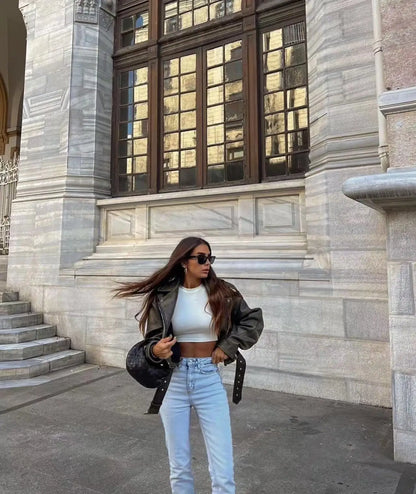 Lynor™ | Fashionable leather jacket