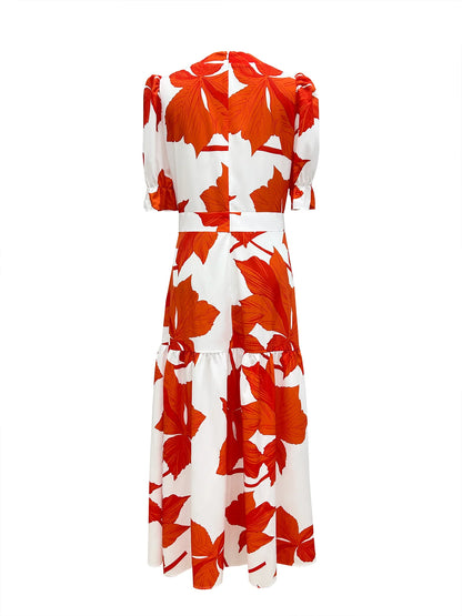 Lynor™ | Elegant Floral Wrap Dress for Sun-Drenched Days