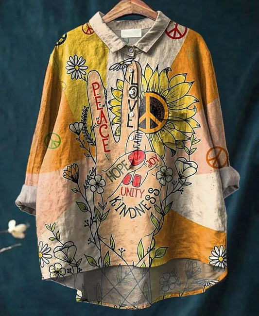 Lynor™ | Peaceful Vibes Printed Shirt